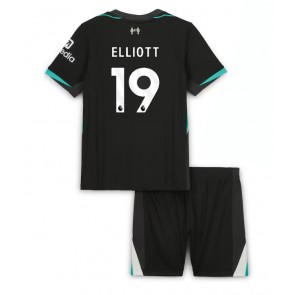 Liverpool Harvey Elliott #19 Dětské Venkovní dres komplet 2024-25 Krátký Rukáv (+ trenýrky)